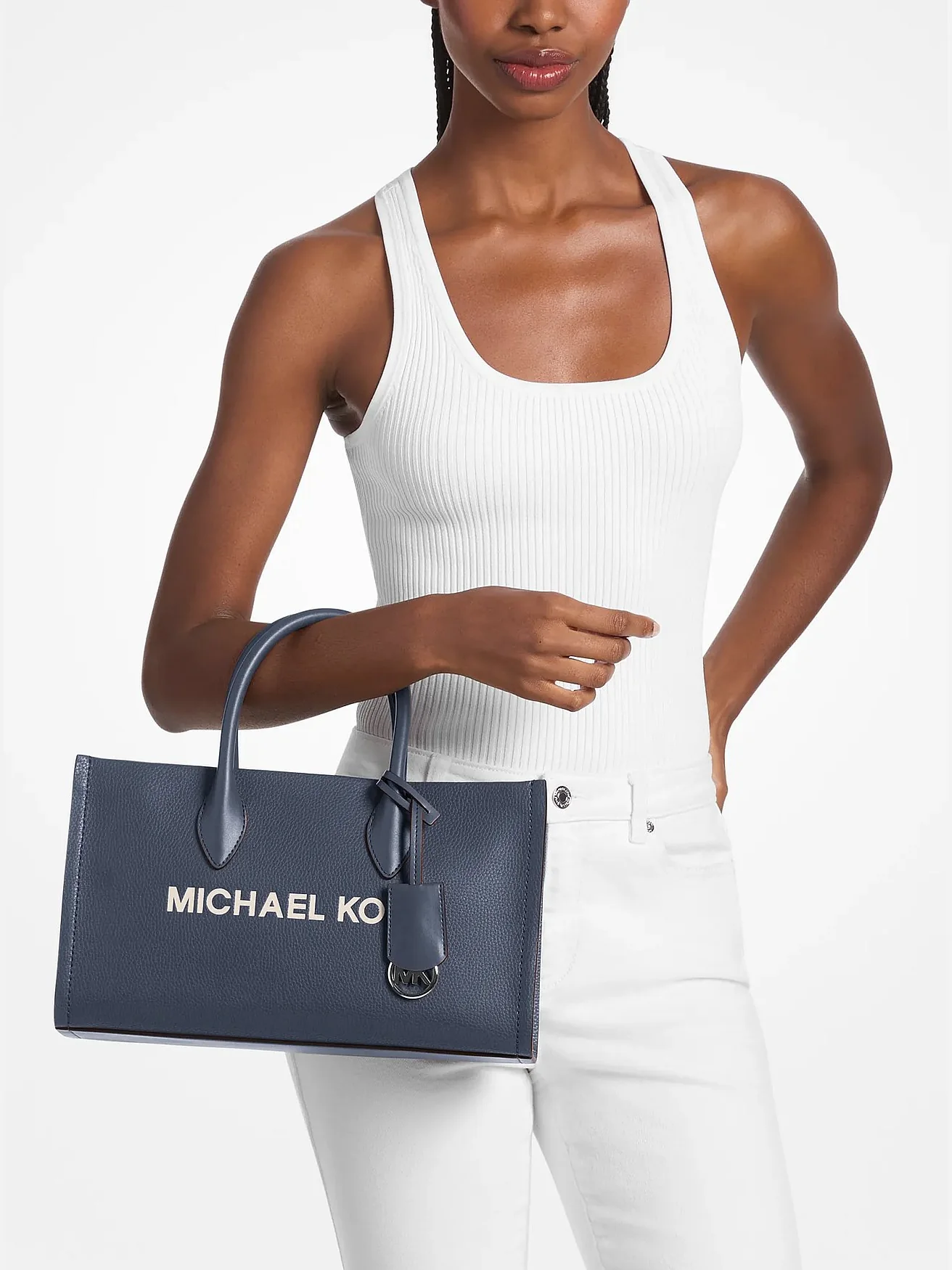 Michael Kors сумка-сэтчел Mirella Medium из зернистой кожи — 4