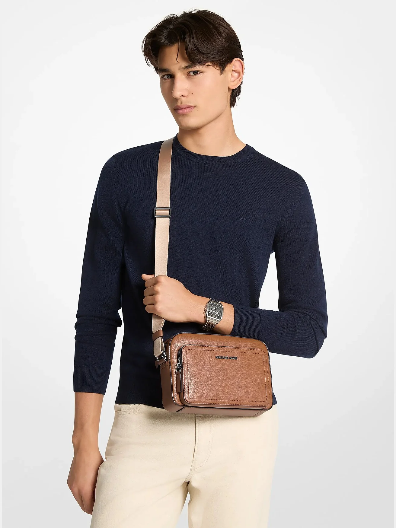 Сумка Cooper Flight Bag из зернёной кожи — 4