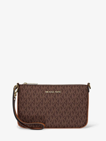 Michael Kors клатч Jet Set Small с фирменным лого-принтом