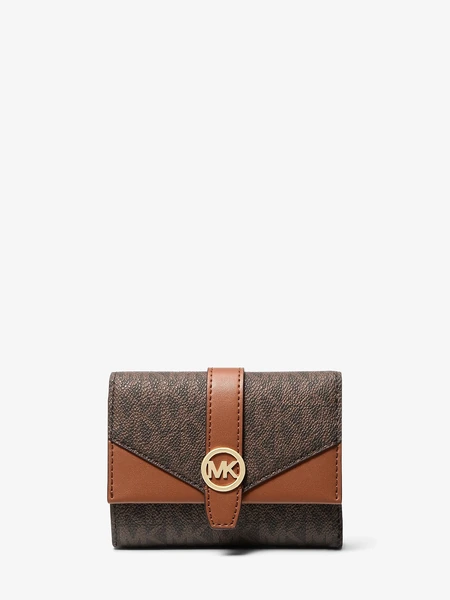 Кошелёк-трифолд Michael Kors Greenwich Medium с фирменным принтом