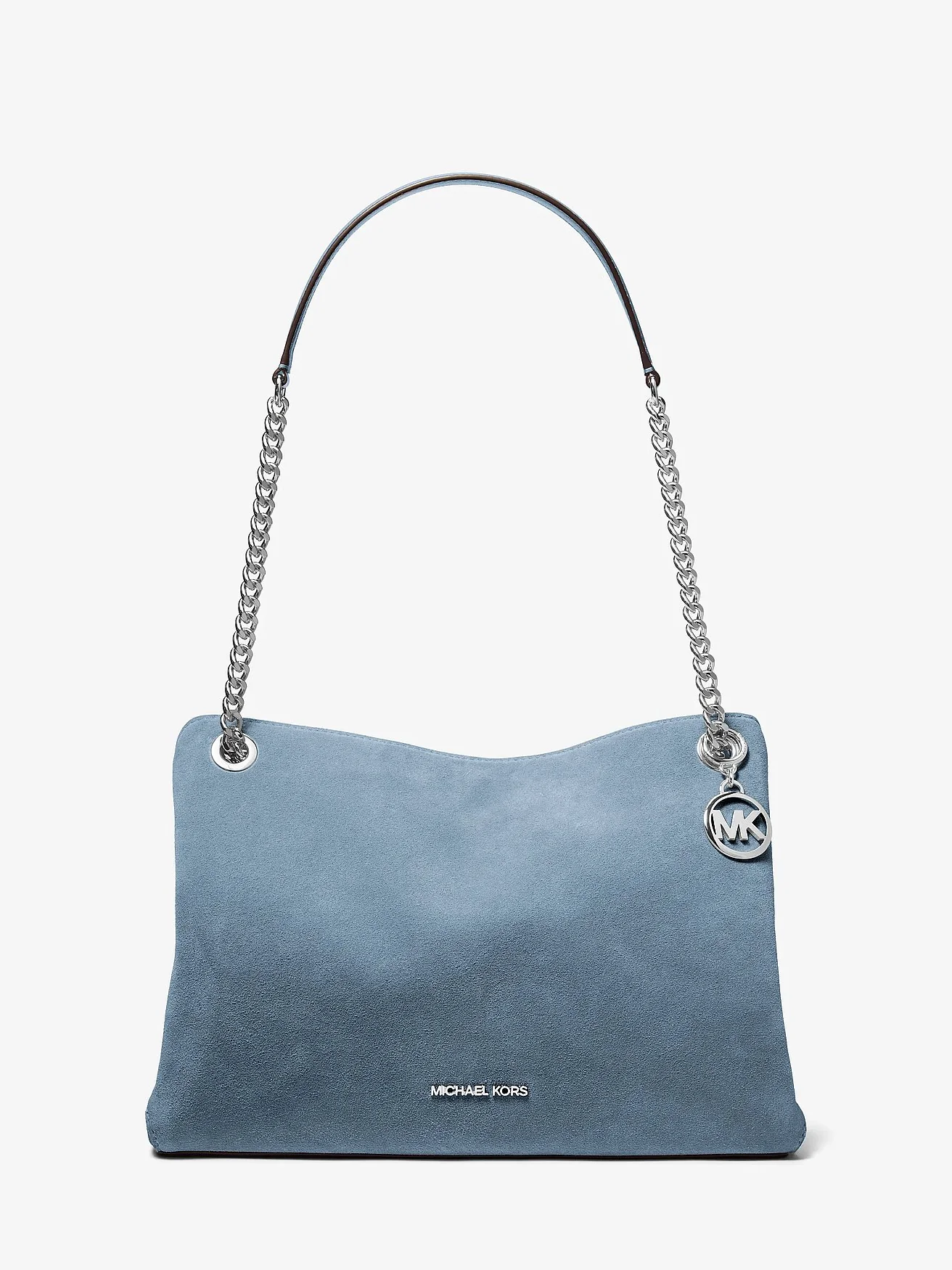 Замшевая сумка Michael Kors Christina среднего размера, синяя — 1