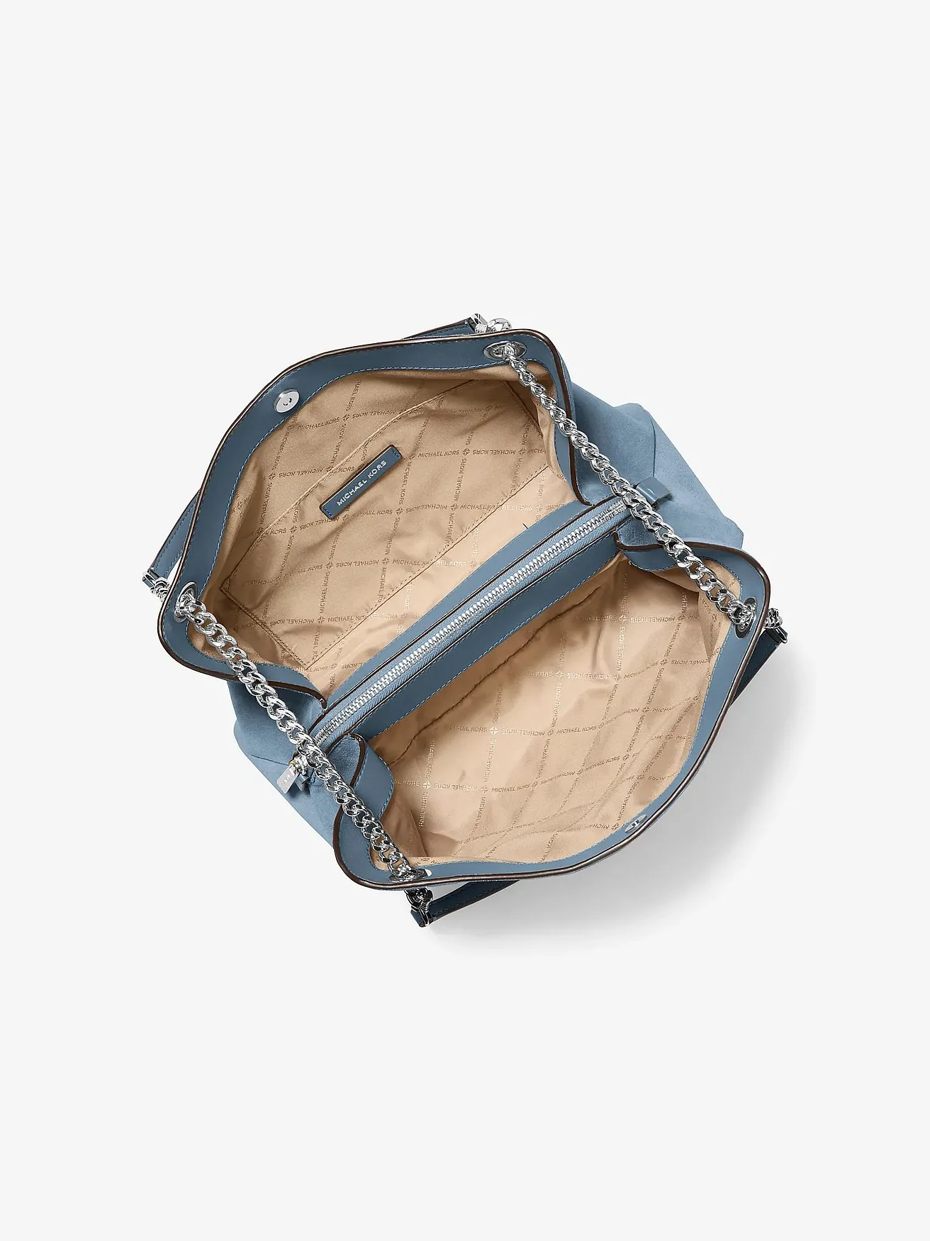 Замшевая сумка Michael Kors Christina среднего размера, синяя — 2