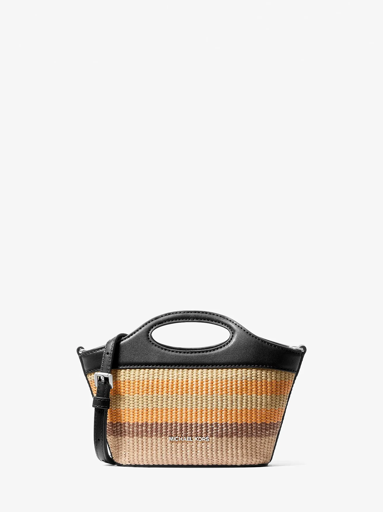 Michael Kors плетёная сумка-кроссбоди Tatum Small в полоску — 1