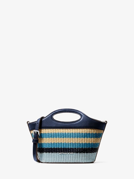 Michael Kors плетёная сумка-кроссбоди Tatum Small в полоску
