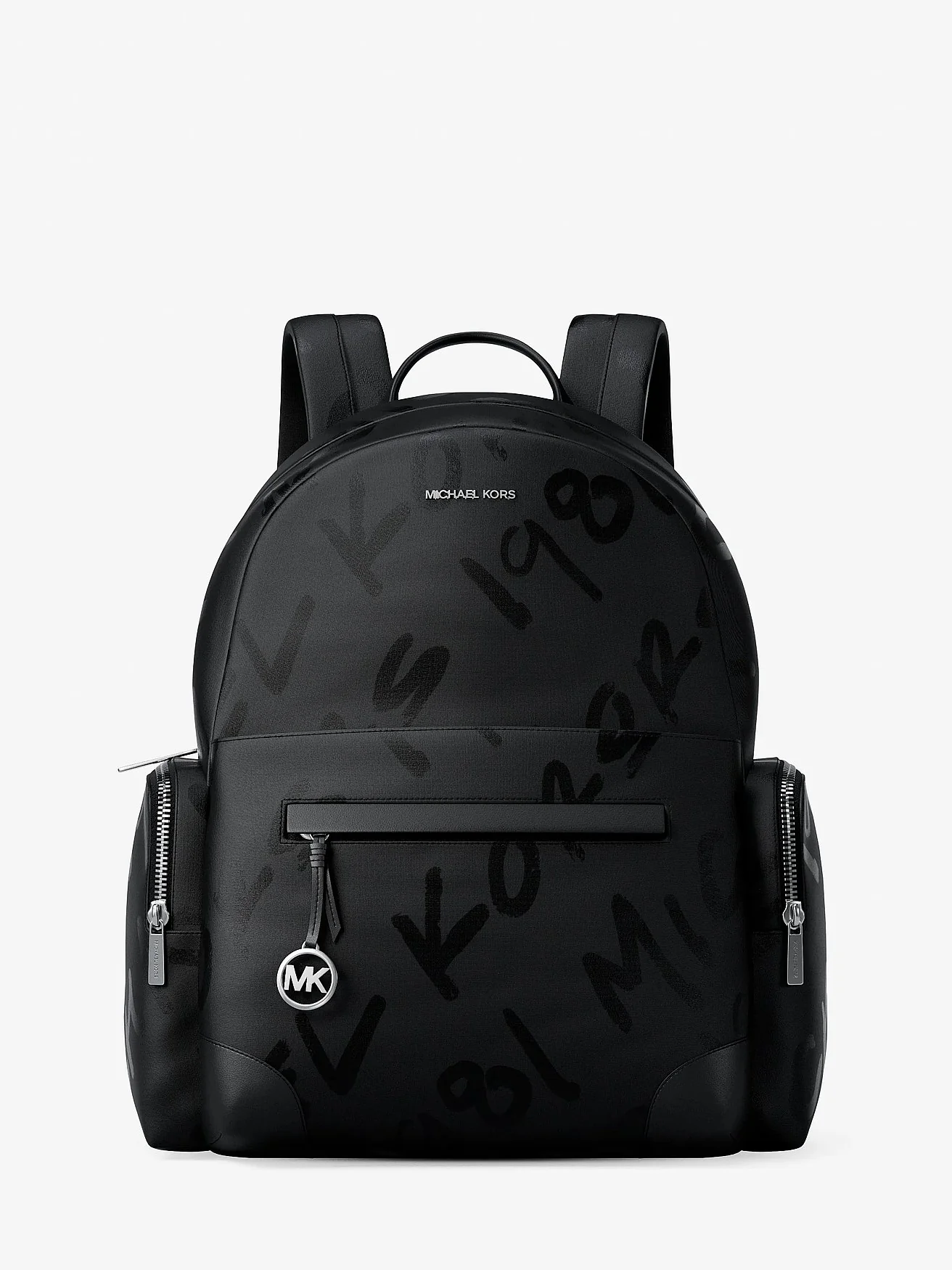 Рюкзак Michael Kors Prescott с принтом логотипа, большой, чёрный — 1