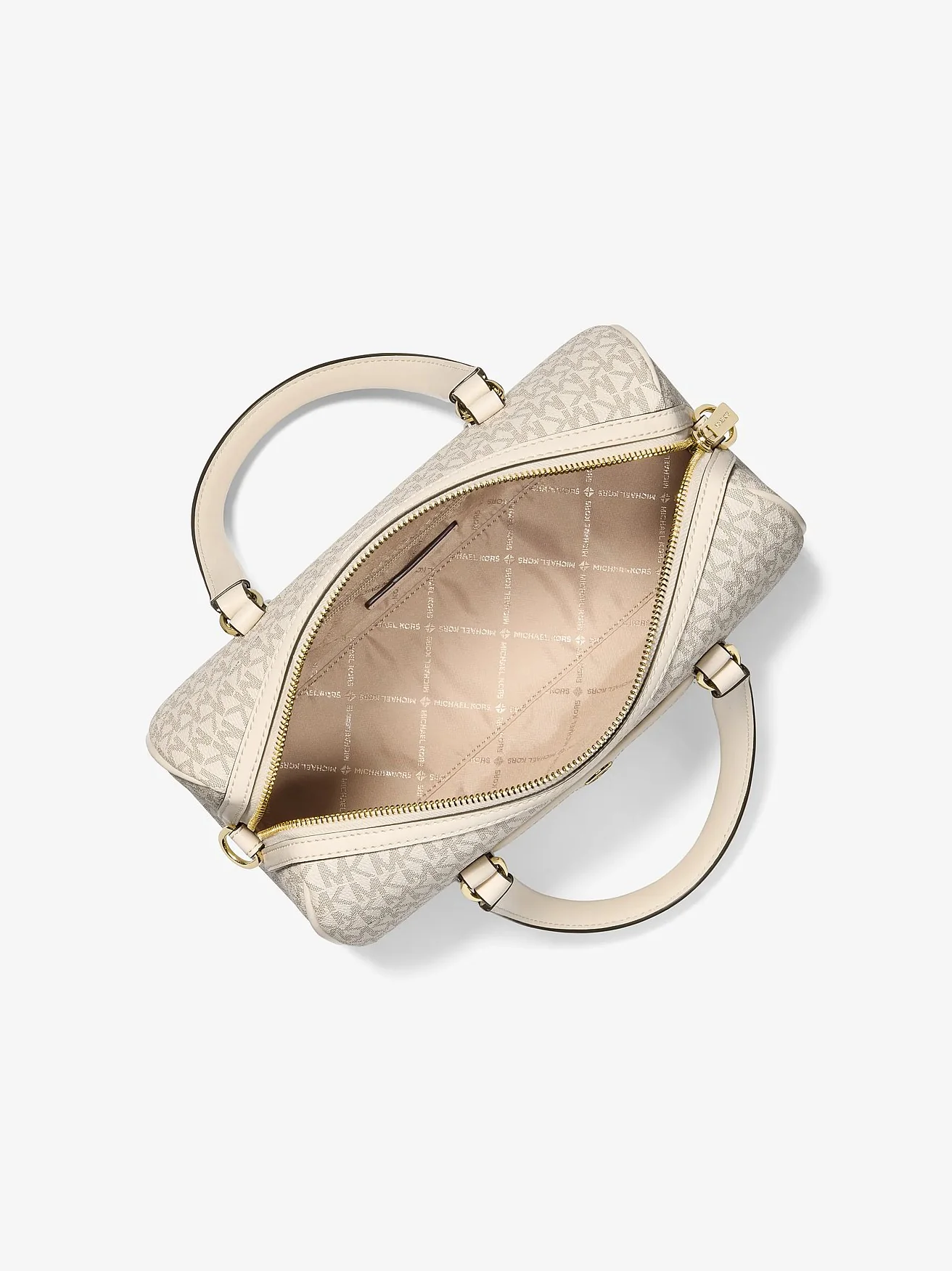 Сумка-кроссбоди Michael Kors Jet Set Travel светло-кремовая мульти — 2