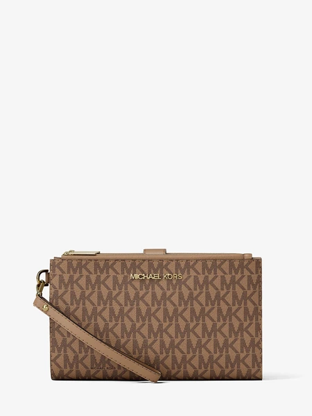 Кошелёк-браслет Michael Kors Jet Set Large с фирменным принтом
