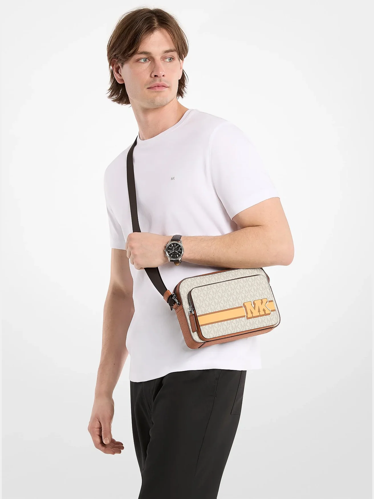 Дорожная сумка Michael Kors Cooper с декоративной отделкой и логотипом — 4