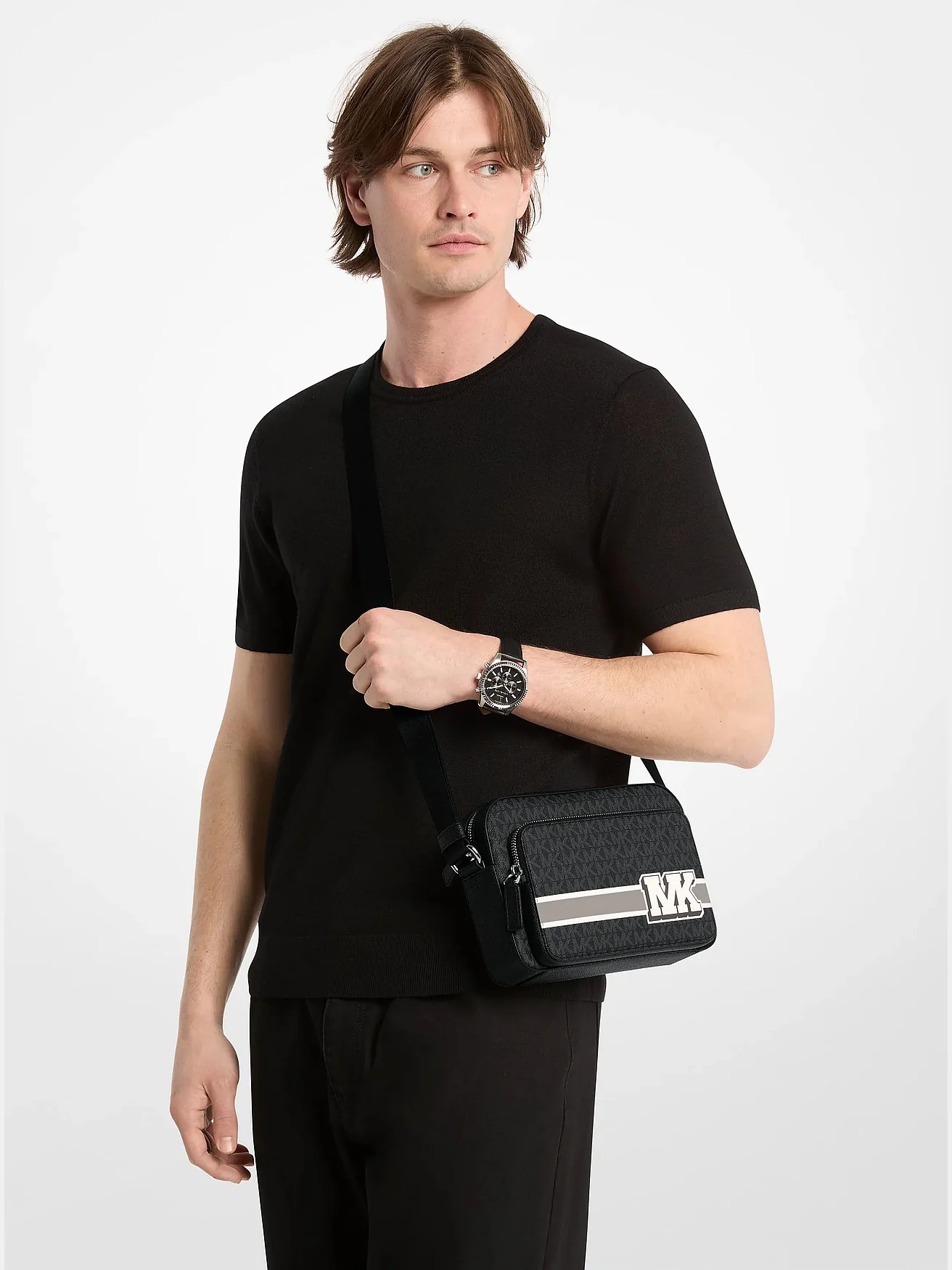 Дорожная сумка Michael Kors Cooper с декоративной отделкой и логотипом — 4