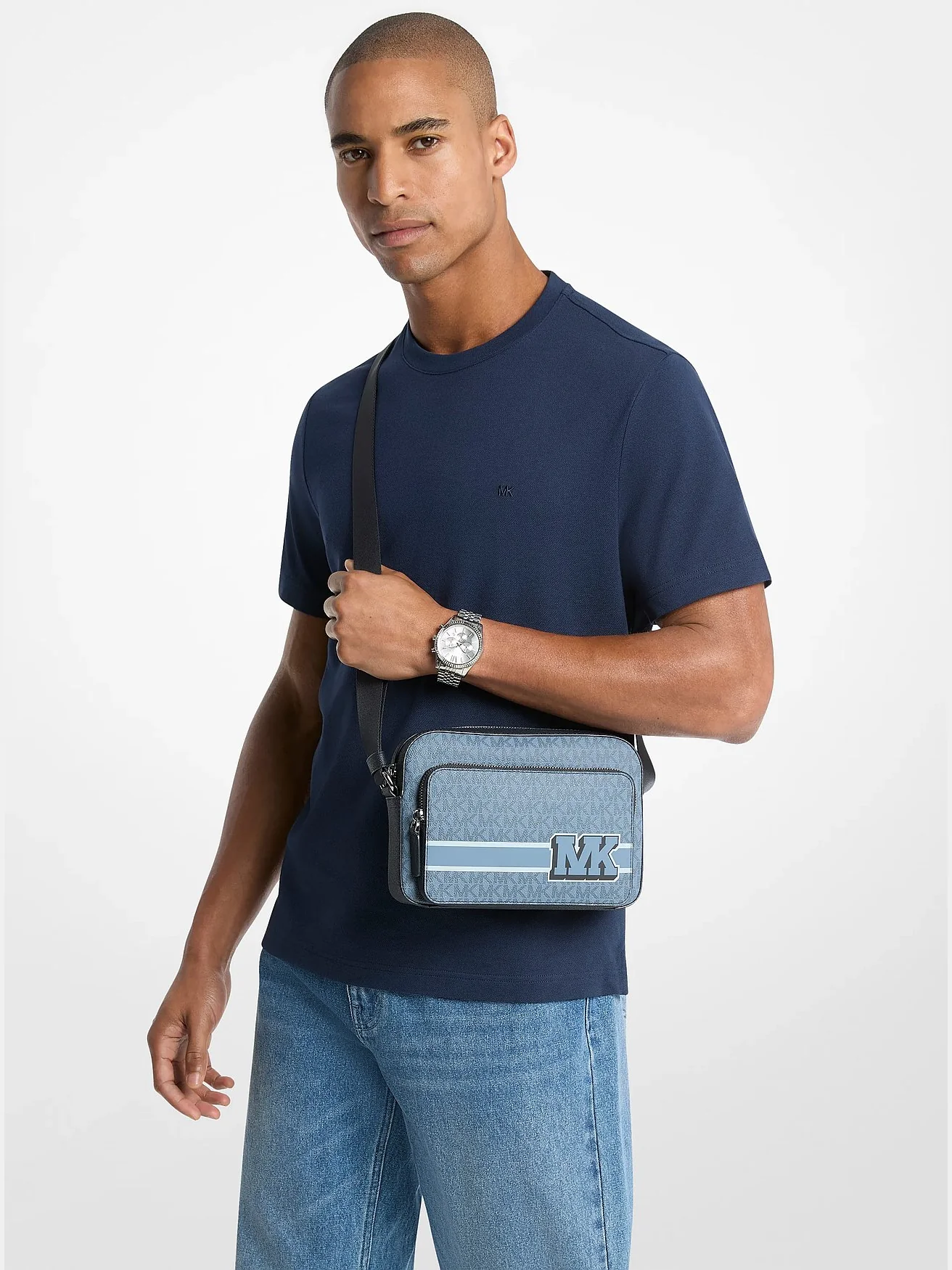 Дорожная сумка Michael Kors Cooper с декоративной отделкой и логотипом — 4
