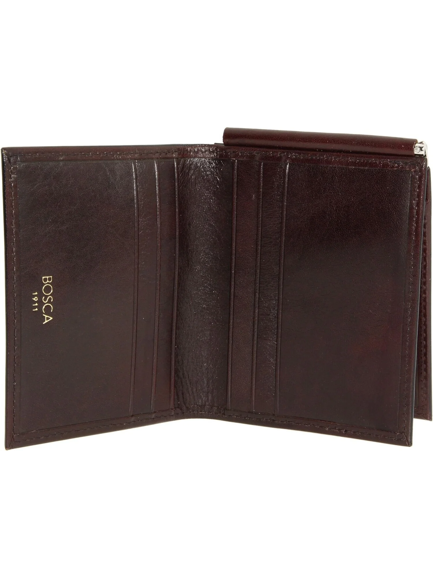 Кошелек Old Leather Collection - Money Clip w/ Pocket Bosca — 6
