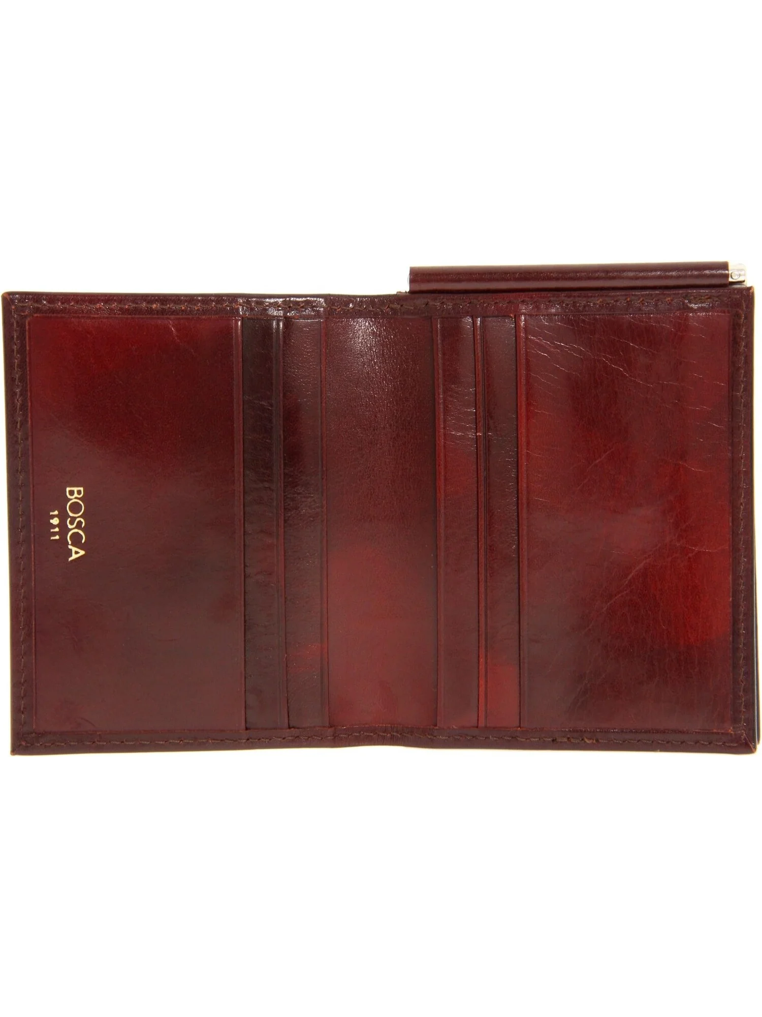 Кошелек Old Leather Collection - Money Clip w/ Pocket Bosca — 6