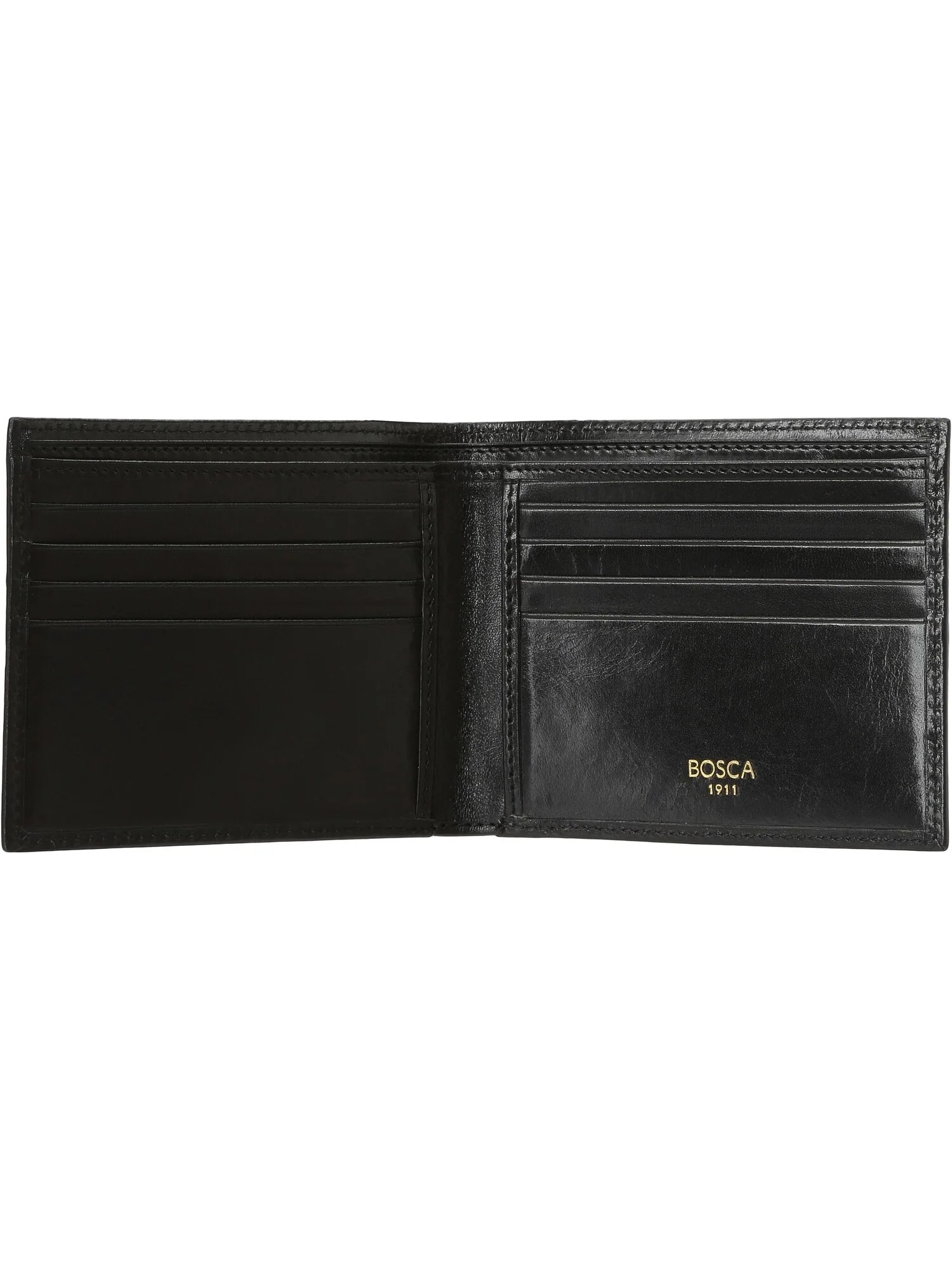 Классический кожаный кошелек Deluxe с 8 карманами Bosca — 4