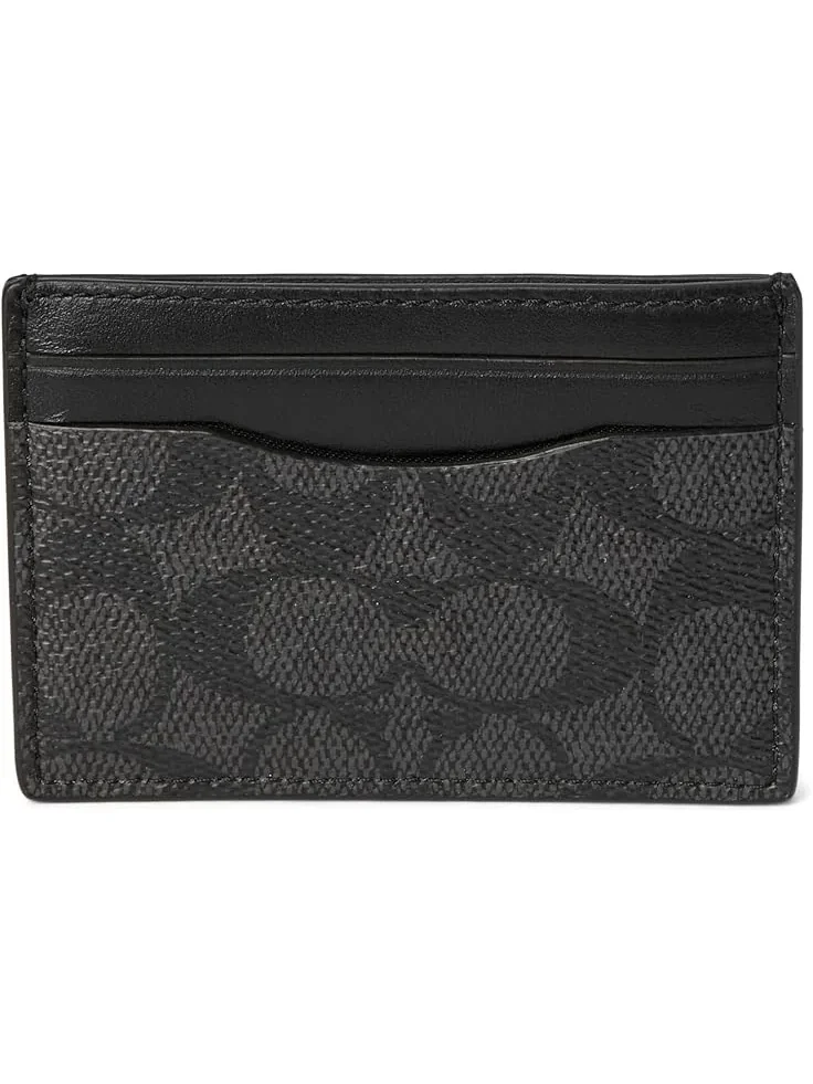 Мужской чехол для денег и карт с зажимом, из фирменной канвы. COACH — 1