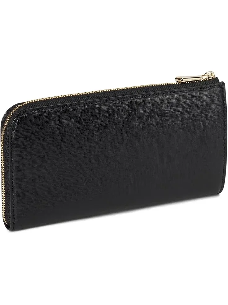 Женский кожаный кошелек Devin Saffiano с застежкой-молнией по периметру Continental Kate Spade New York — 2