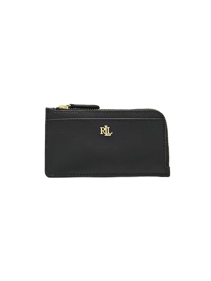 Кошелек-картхолдер на молнии Leather L-Zip Card Case Lauren Ralph Lauren — 1