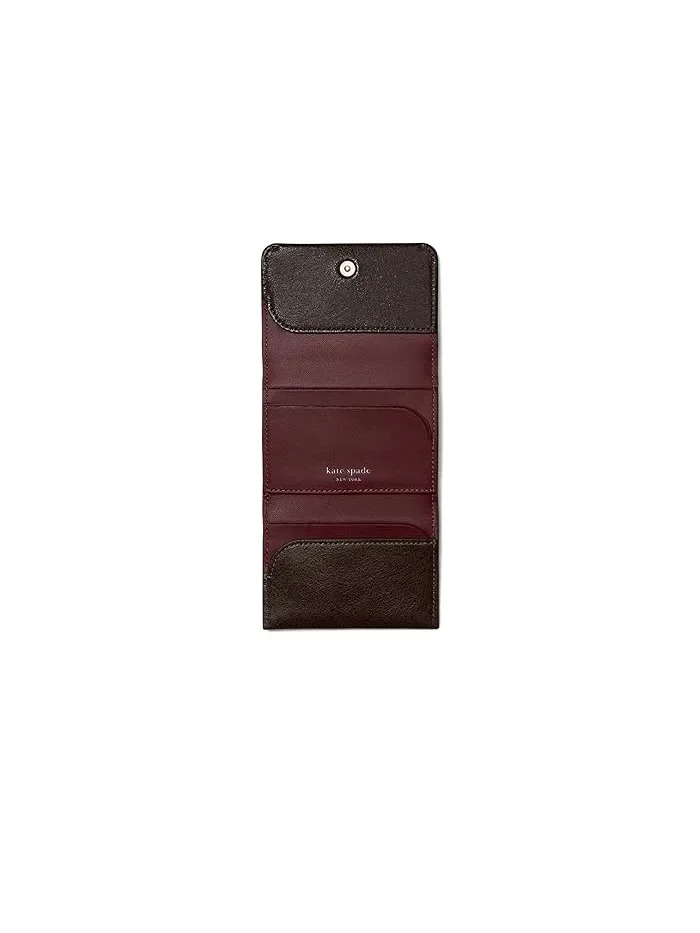 Кошелек-трифолд Halo Glazed Leather Card Case Kate Spade New York — 2