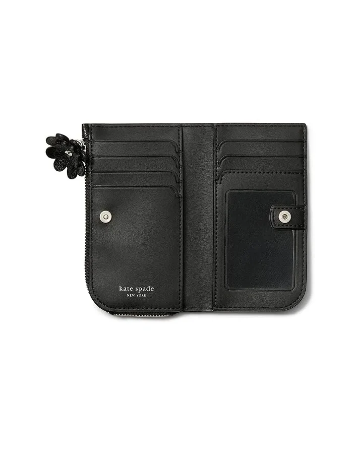 Кошелек кожаный глянцевый Devin Slim Bifold Kate Spade New York — 2