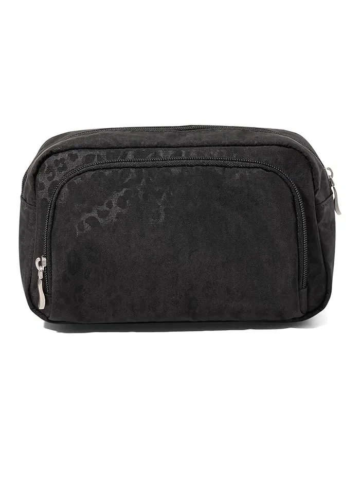 Косметичка с организацией для кистей Black Cheetah Emboss, Baggallini — 2
