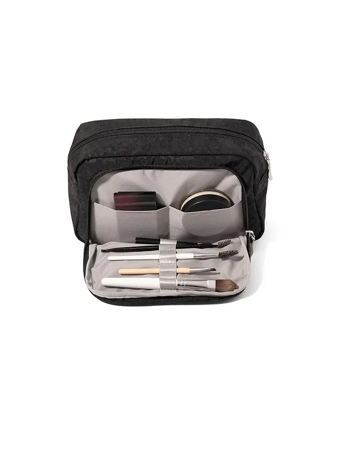 Косметичка с организацией для кистей Black Cheetah Emboss, Baggallini — 5