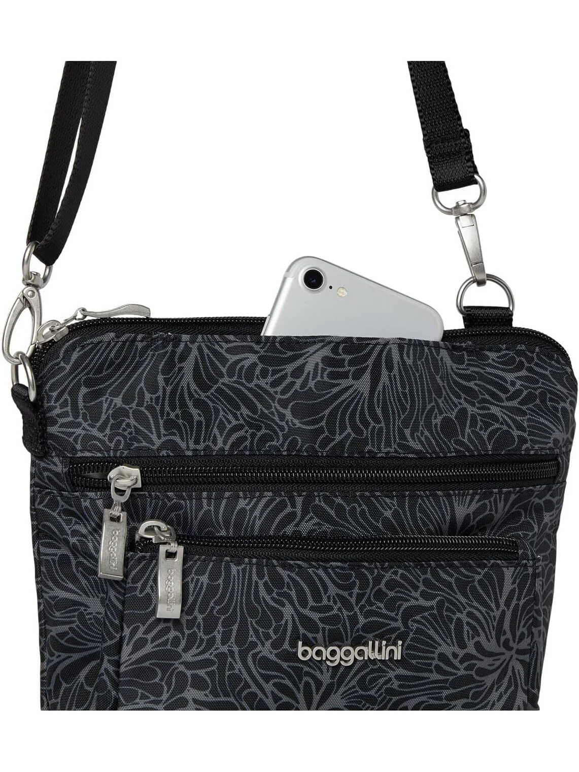 Сумка Modern Pocket Crossbody Baggallini — изображение 4 из 5, полуночный цветок