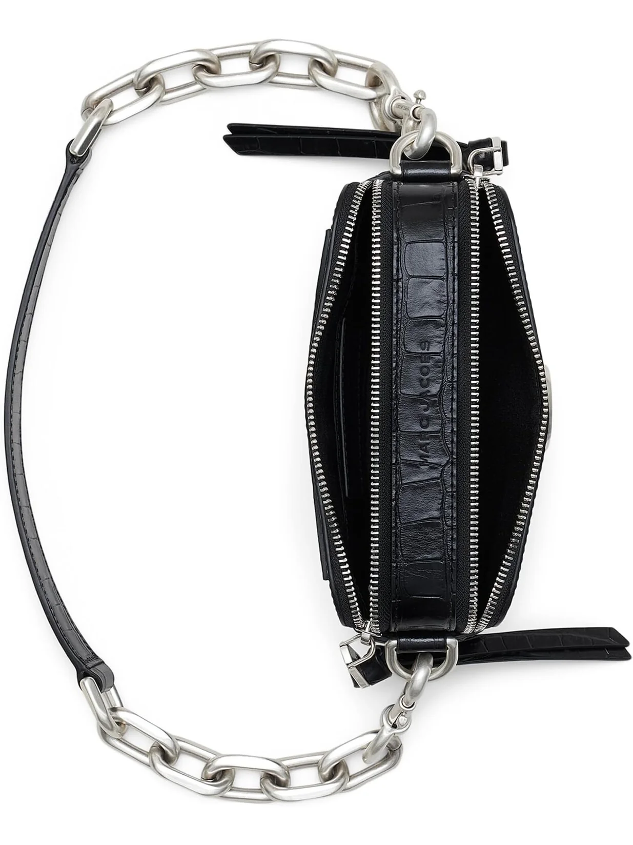 Сумка The Croc-Embossed Chain Snapshot Marc Jacobs — изображение 3 из 5, черный
