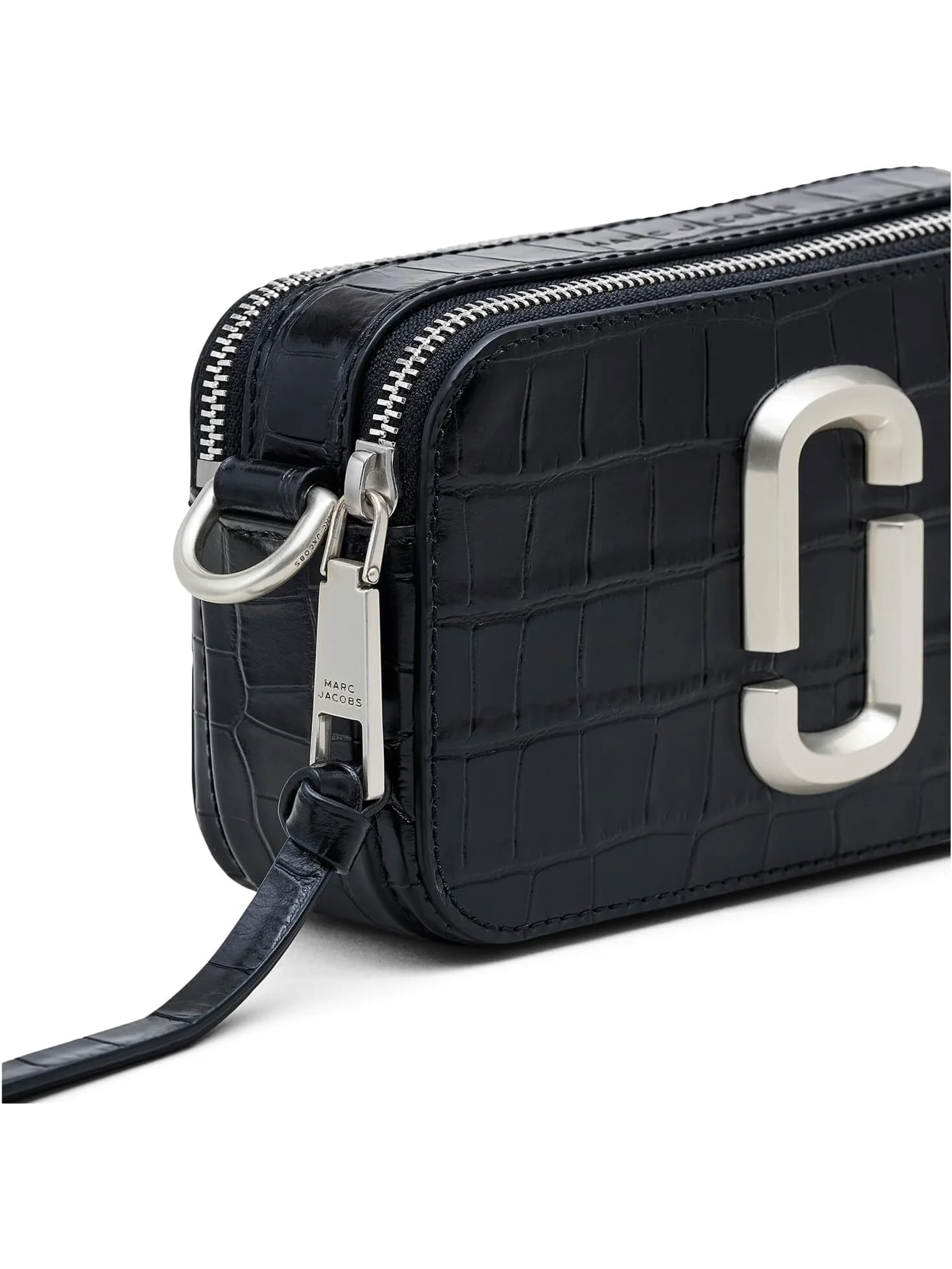 Сумка The Croc-Embossed Chain Snapshot Marc Jacobs — изображение 5 из 5, черный