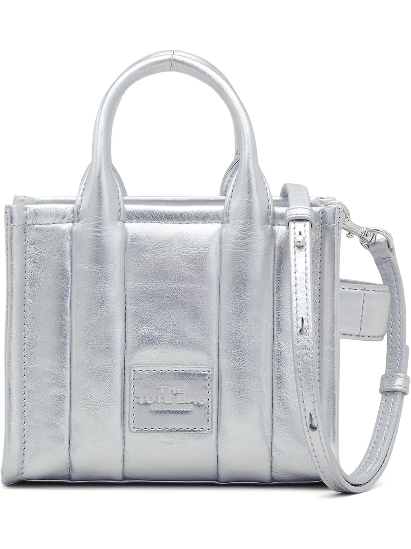 Мини-тоут Marc Jacobs — изображение 1 из 5, серебряный