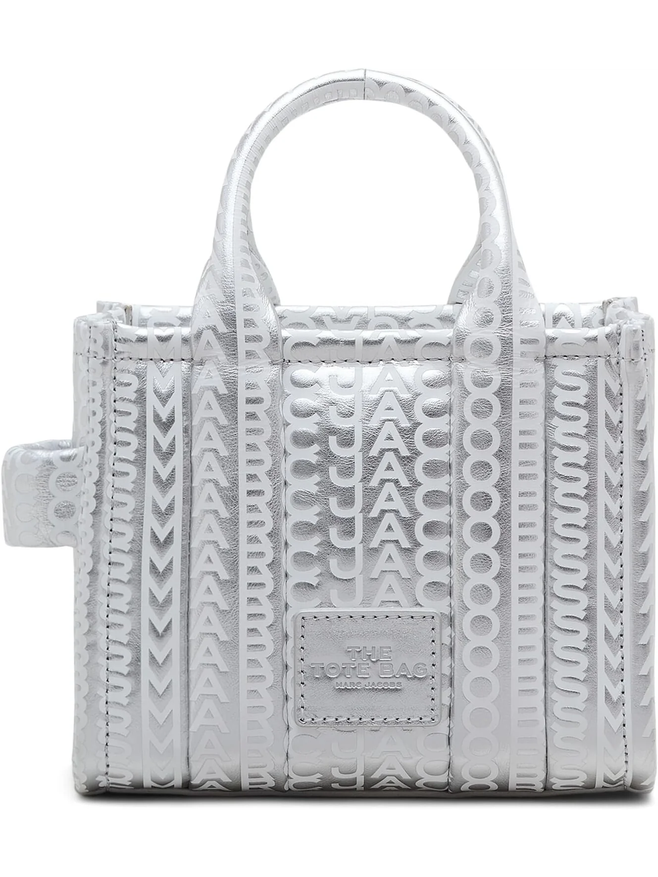 Мини-тоут Marc Jacobs — изображение 1 из 5, серебристый/яркий белый