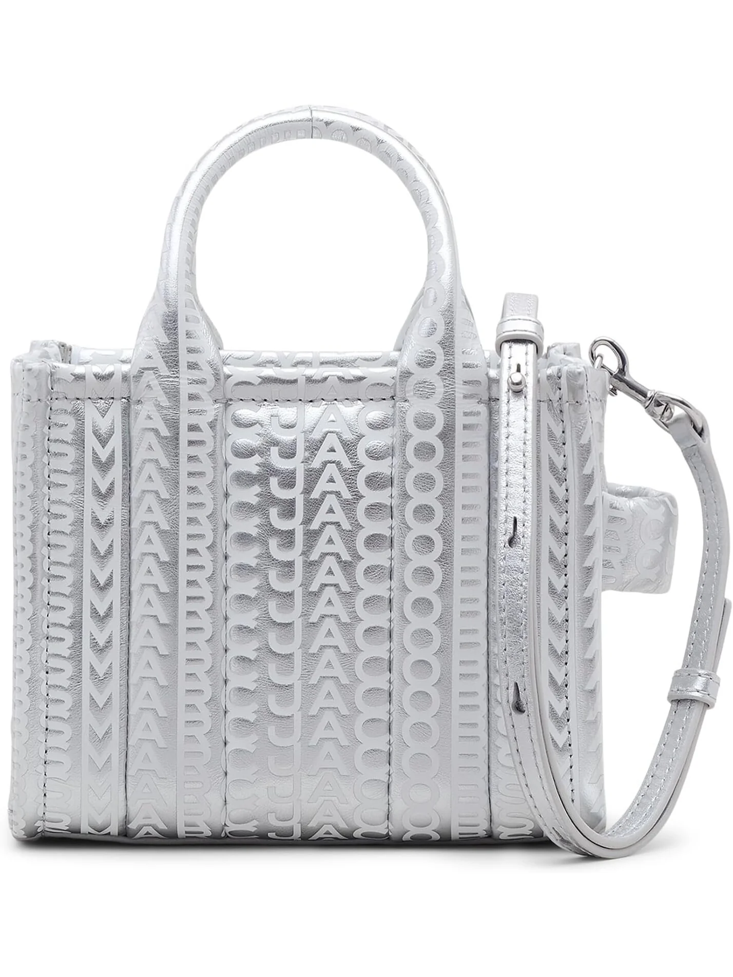 Мини-тоут Marc Jacobs — изображение 2 из 5, серебристый/яркий белый