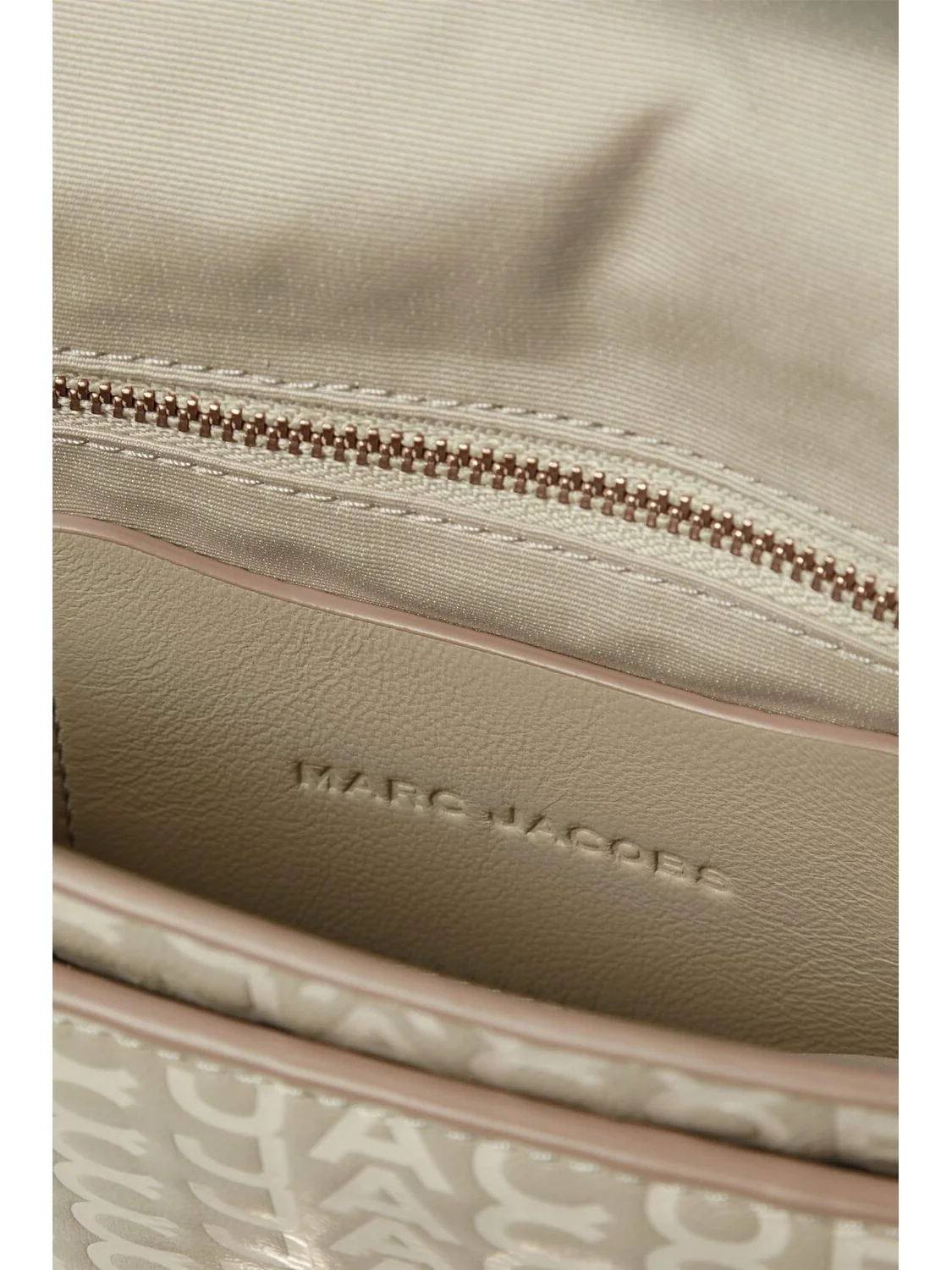Кожаная сумка через плечо с монограммой Marc Jacobs — изображение 3 из 4, хаки