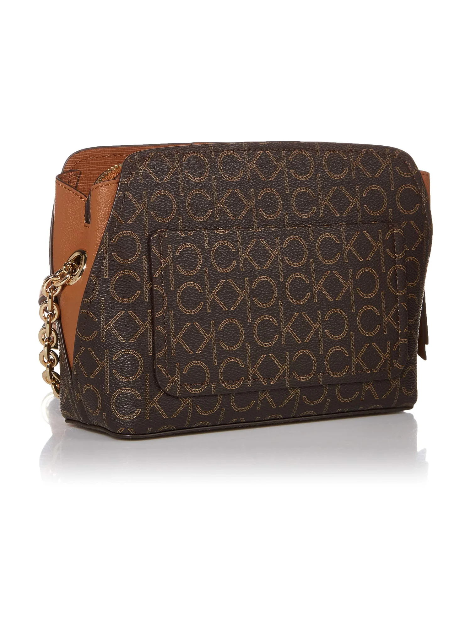 Сумка кросс-боди Calvin Klein Hailey Signature Triple Compartment — изображение 2 из 7, коричневый