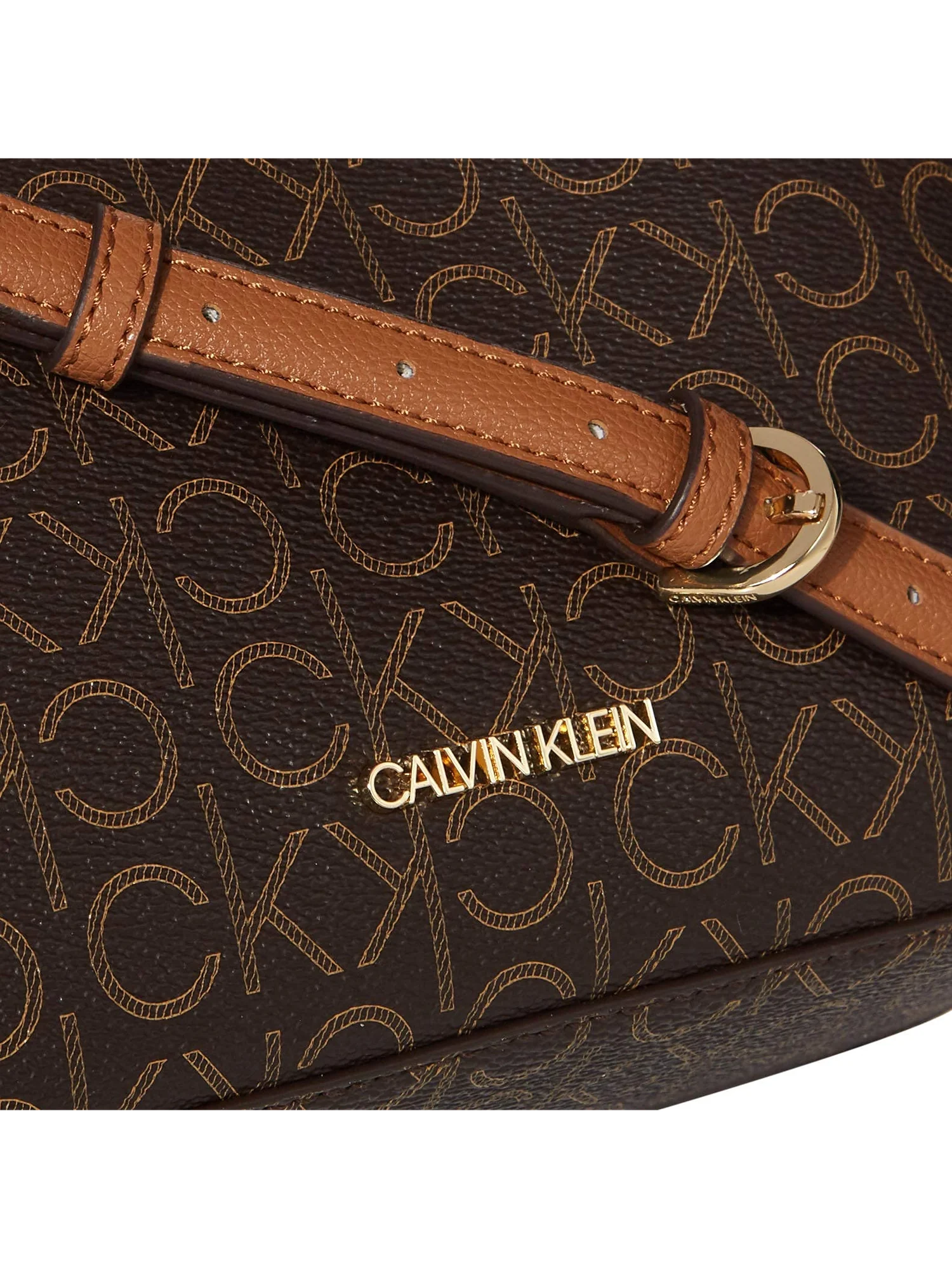 Сумка кросс-боди Calvin Klein Hailey Signature Triple Compartment — изображение 4 из 7, коричневый