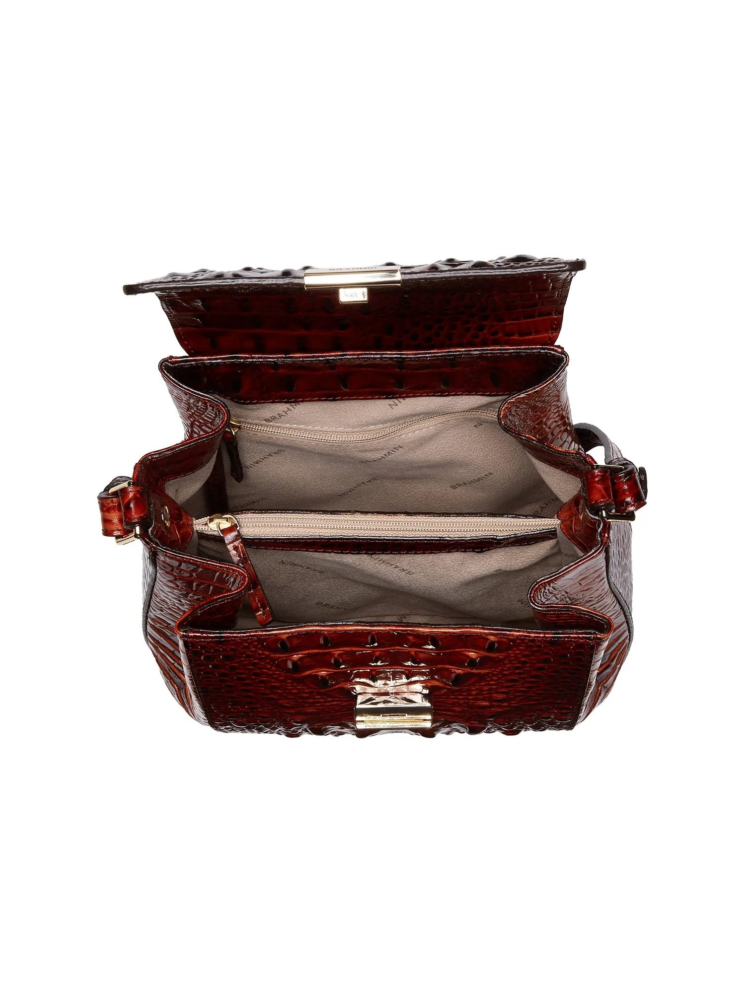 Сумка кросс-боди Brahmin Melbourne Margo Crossbody — изображение 5 из 6, пекан