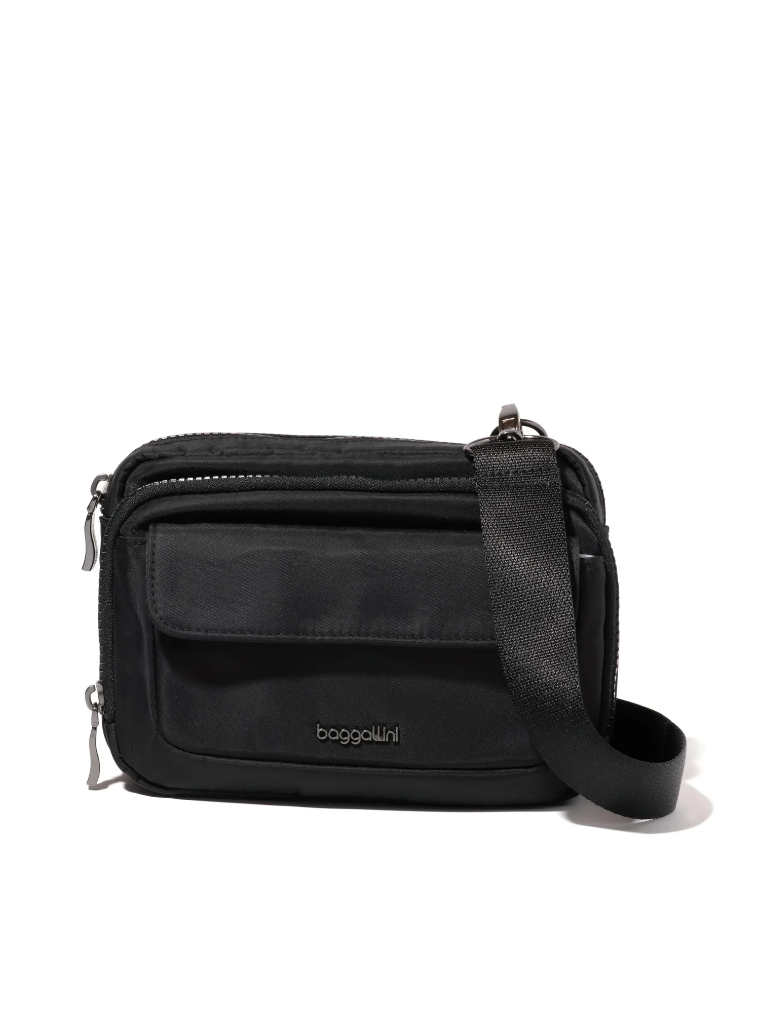 Сумка кросс-боди Baggallini Modern Double Zip Crossbody — изображение 1 из 4, черный
