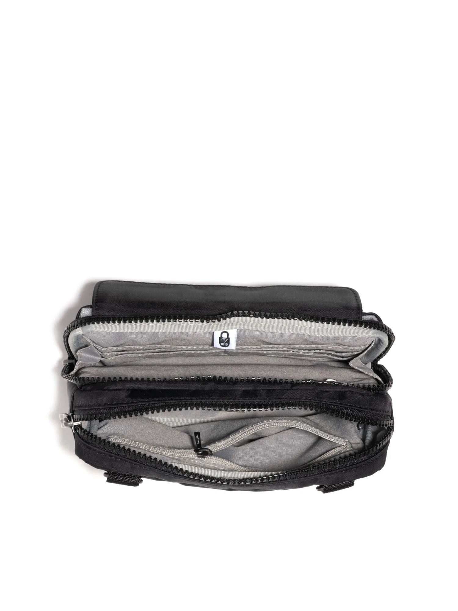 Сумка кросс-боди Baggallini Modern Double Zip Crossbody — изображение 3 из 4, черный