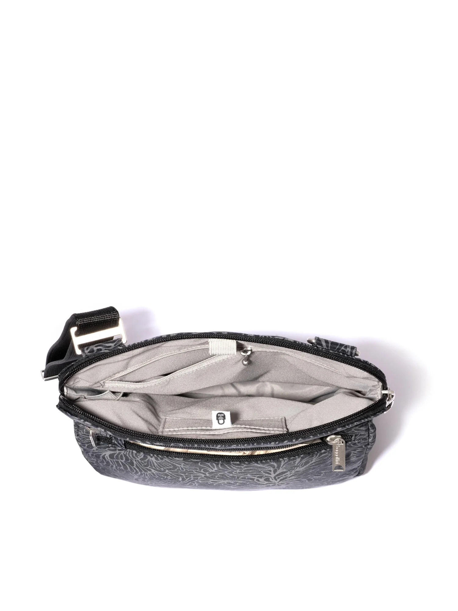Сумка кросс-боди Baggallini Securtex Anti-Theft Large Crossbody — изображение 3 из 5, полуночный цветок