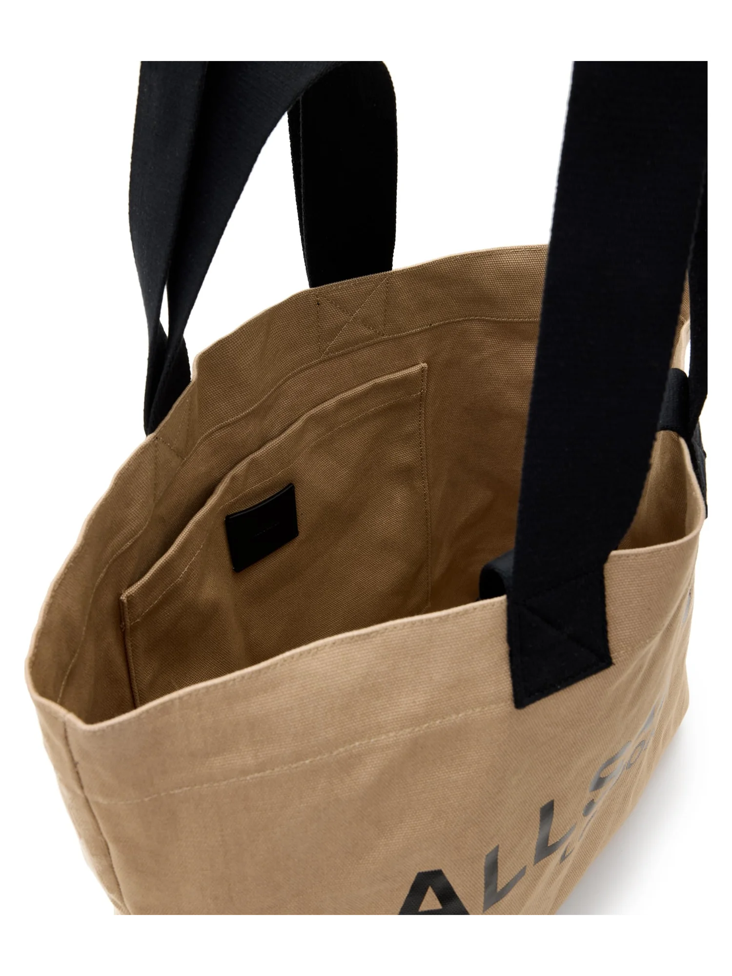 Сумка-тоут AllSaints Ali Canvas East/West Tote — изображение 3 из 4, коричневый