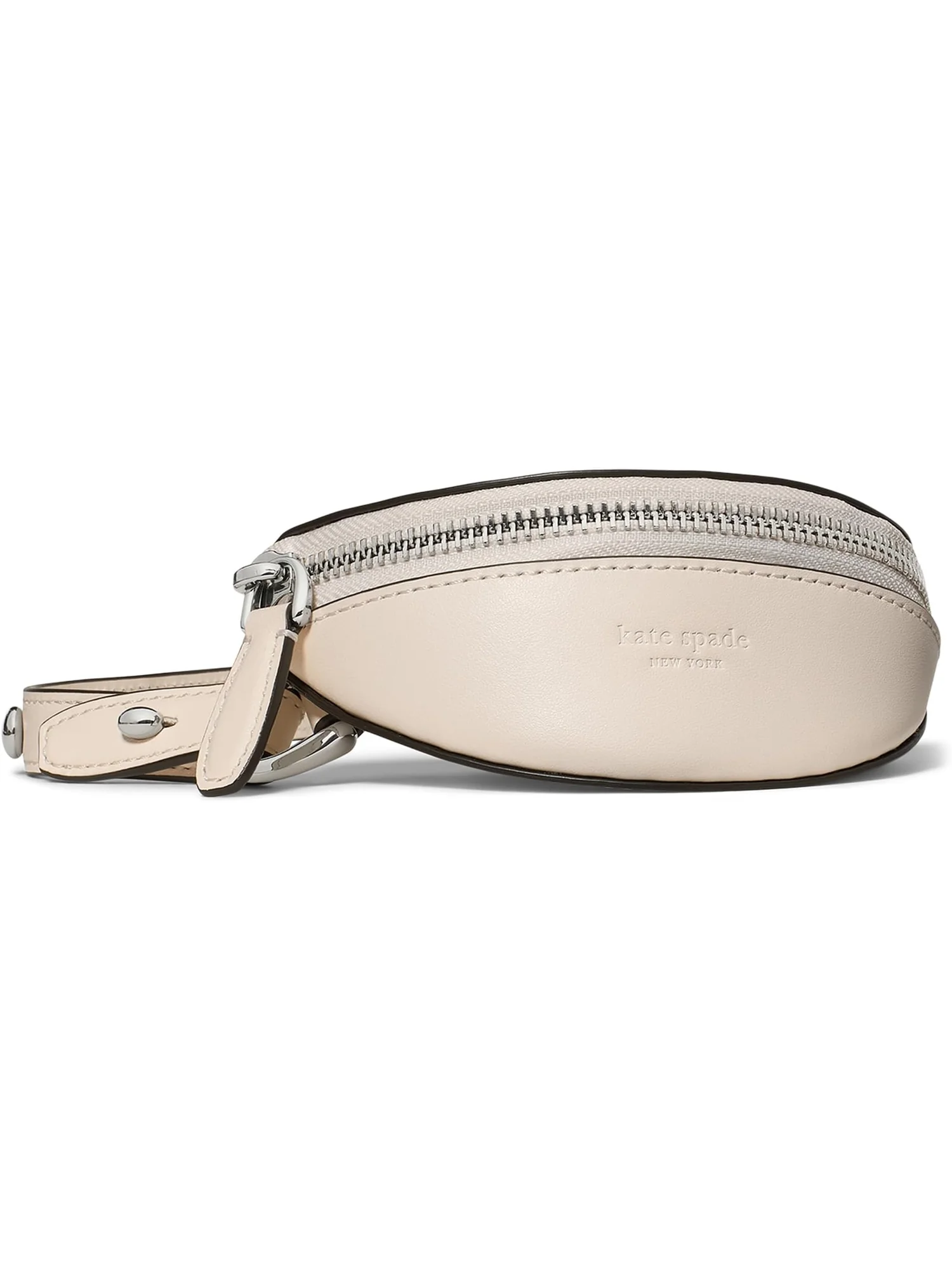 Сумка кросс-боди Kate Spade New York Duo Pebbled Leather Crossbody Bag With Embellished Strap — изображение 2 из 5, бежевый