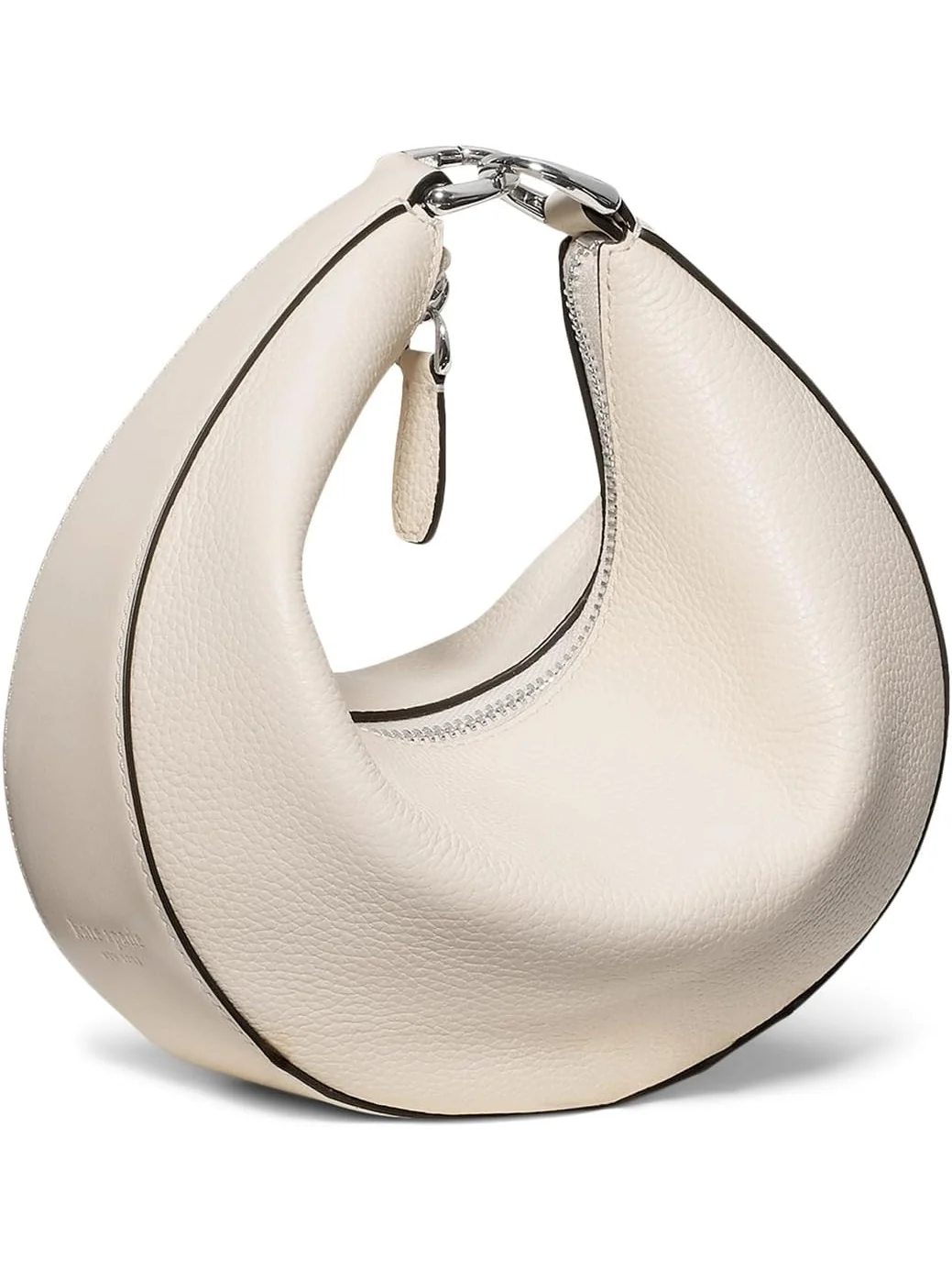 Сумка кросс-боди Kate Spade New York Duo Pebbled Leather Crossbody Bag With Embellished Strap — изображение 5 из 5, бежевый