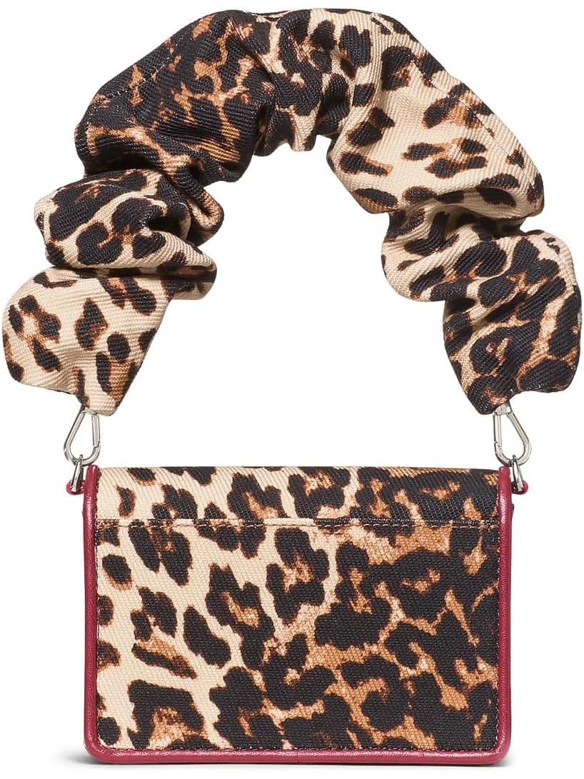 Сумка кросс-боди Kate Spade New York Natasha Downtown Leopard Fabric Card Case Crossbody With Scrunch Strap, мульти