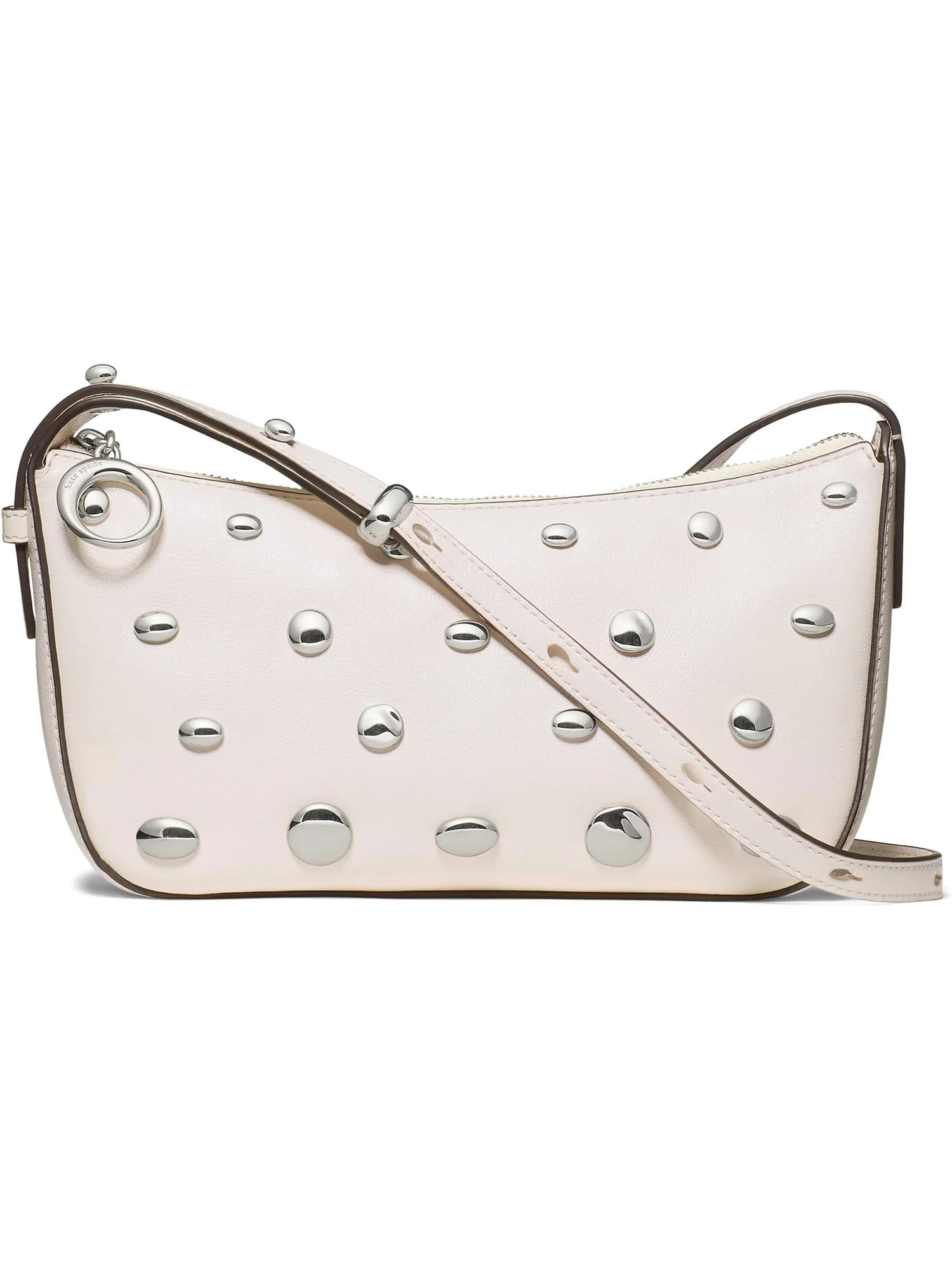 Сумка кросс-боди Kate Spade New York Halo Studded Fine Grain Leather Crossbody — изображение 1 из 4, кремовый