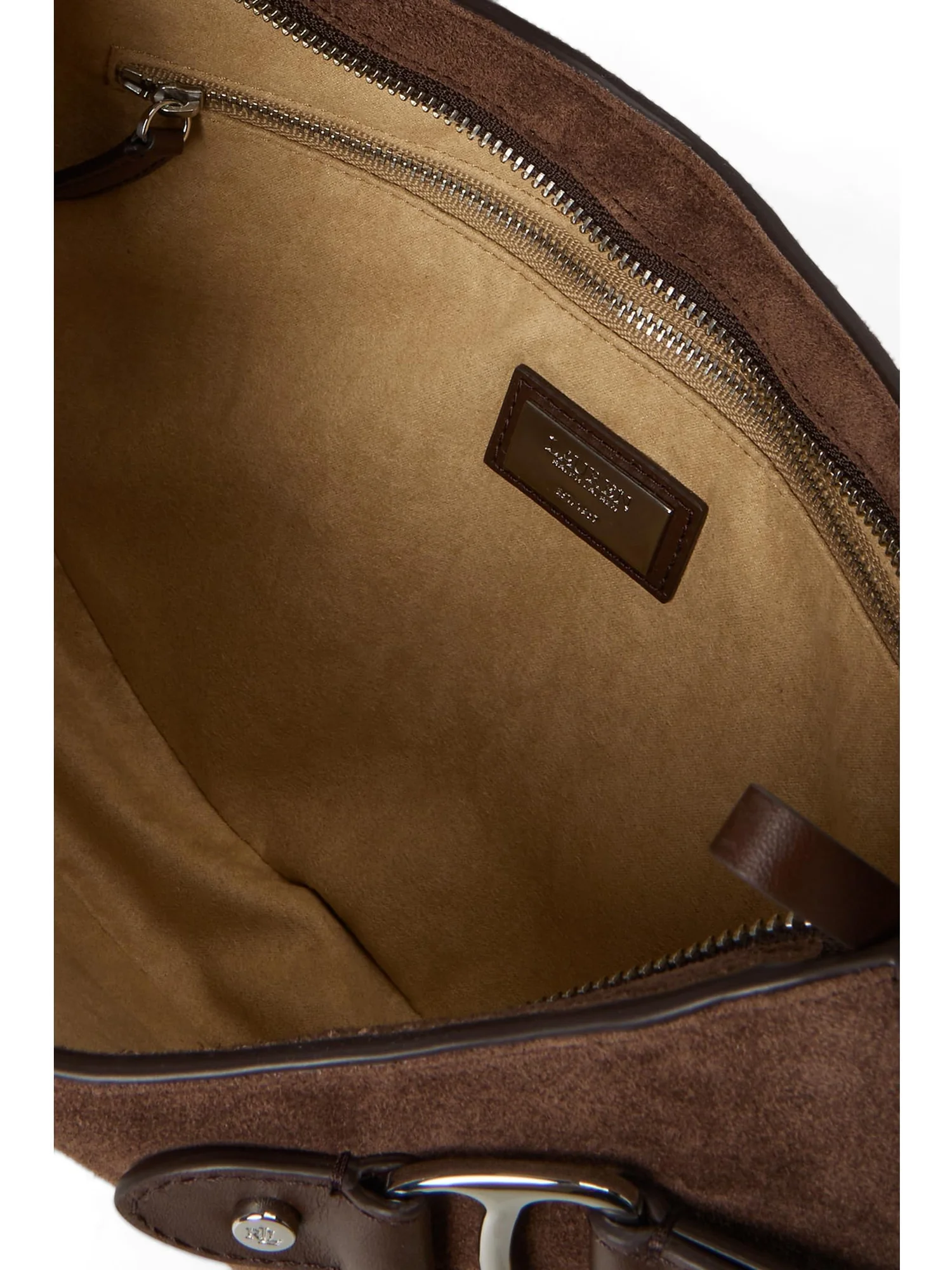 Сумка через плечо Lauren Ralph Lauren Suede Large Tasha Shoulder Bag — 3