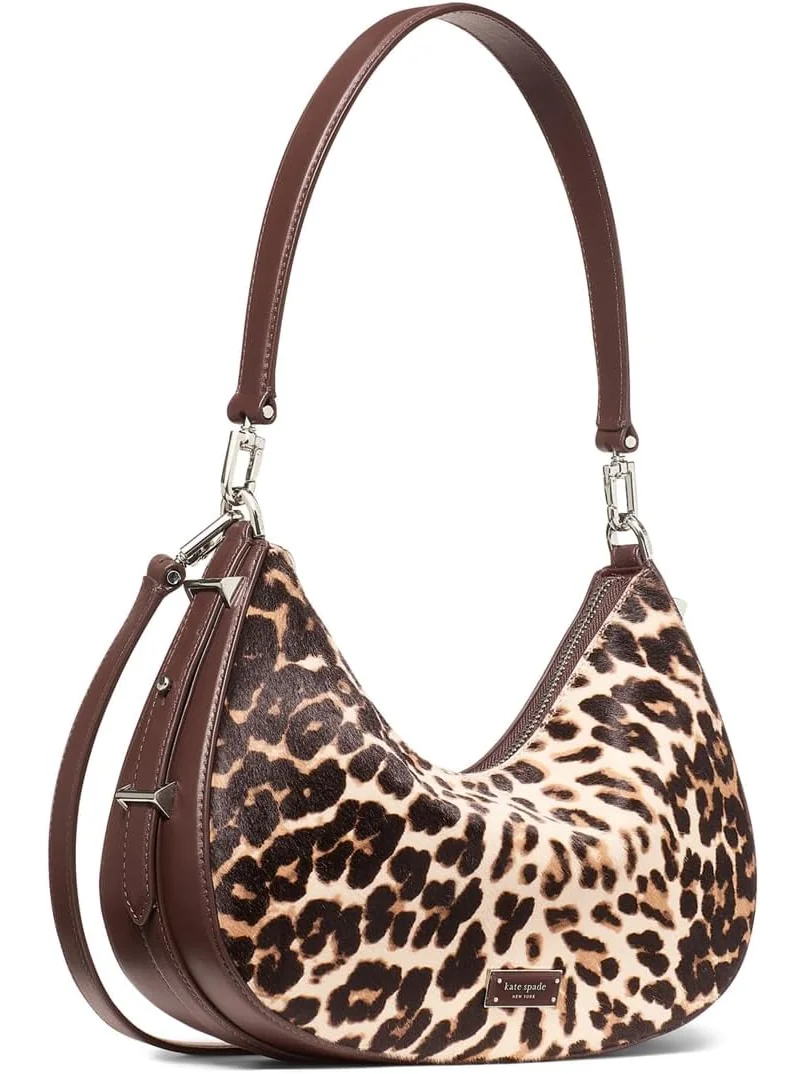 Сумка через плечо Kate Spade New York Liv Downtown Leopard Haircalf Convertible Shoulder — 1