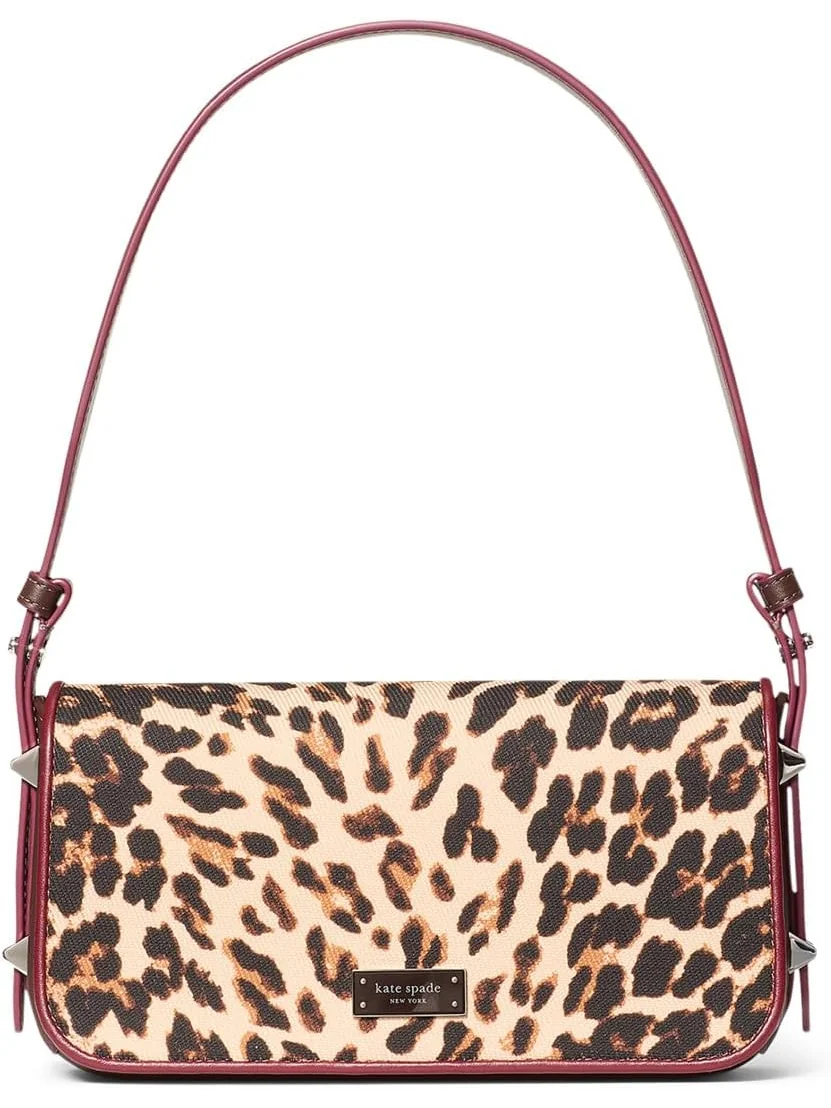 Сумка через плечо Kate Spade New York Liv Downtown Leopard Fabric Shoulder Bag — 1