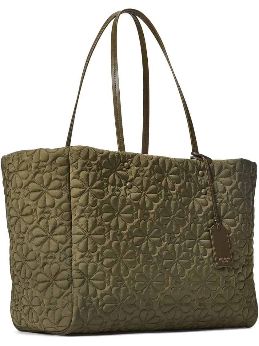 Сумка-тоут Kate Spade New York Tilly Quilted Large Tote Bag — изображение 1 из 3, зеленый