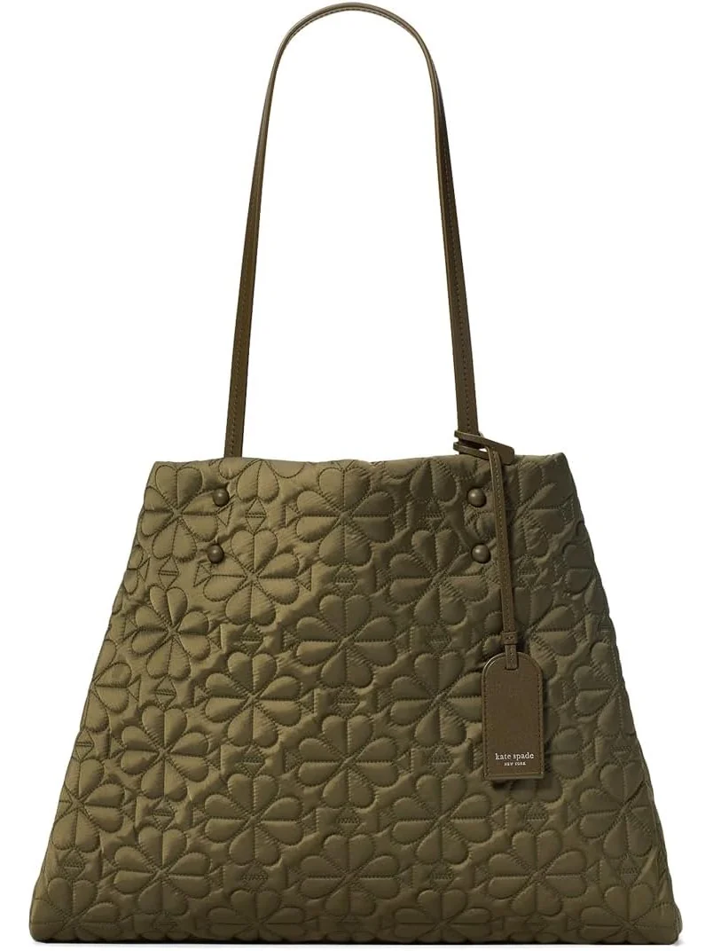 Сумка-тоут Kate Spade New York Tilly Quilted Large Tote Bag — изображение 2 из 3, зеленый