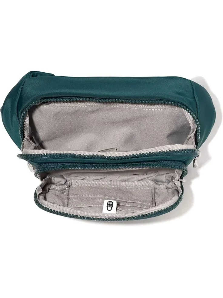 Женская поясная сумка On The Go Baggallini, Emerald Twill — изображение 2 из 4, изумруд
