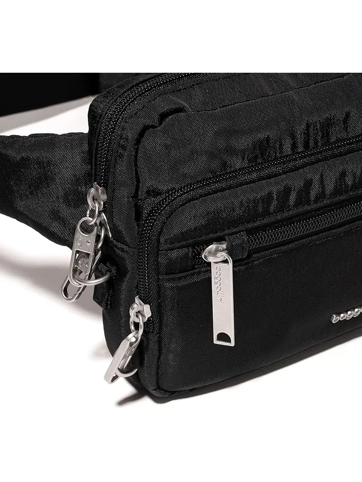 Женская поясная сумка Securtex с защитой от кражи Baggallini — изображение 4 из 4, черный