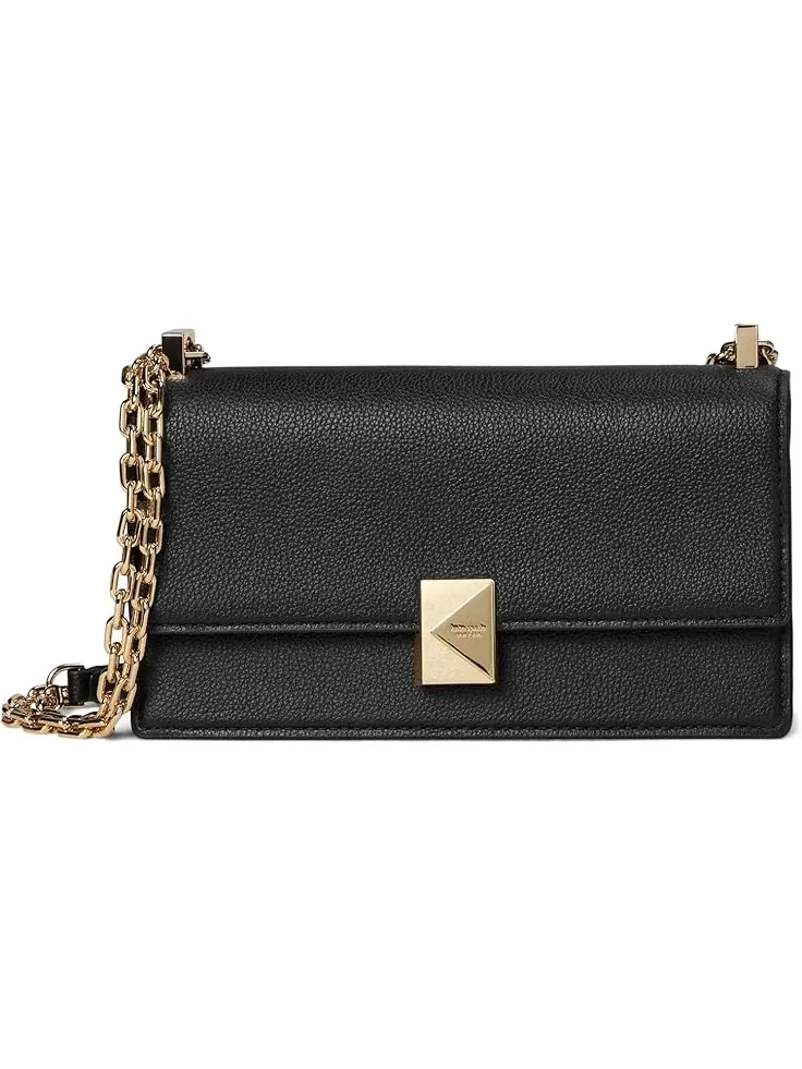 Женская мини-сумка через плечо Tribeca из зернистой кожи с клапаном и цепочкой Kate Spade New York — изображение 1 из 6